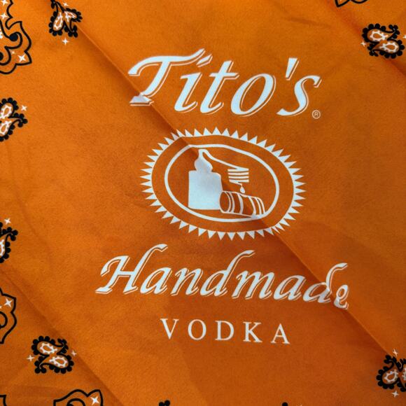 Tito's Handmade Vodka Orange Lightweight Bandana Unisex - Picture 5 of 5